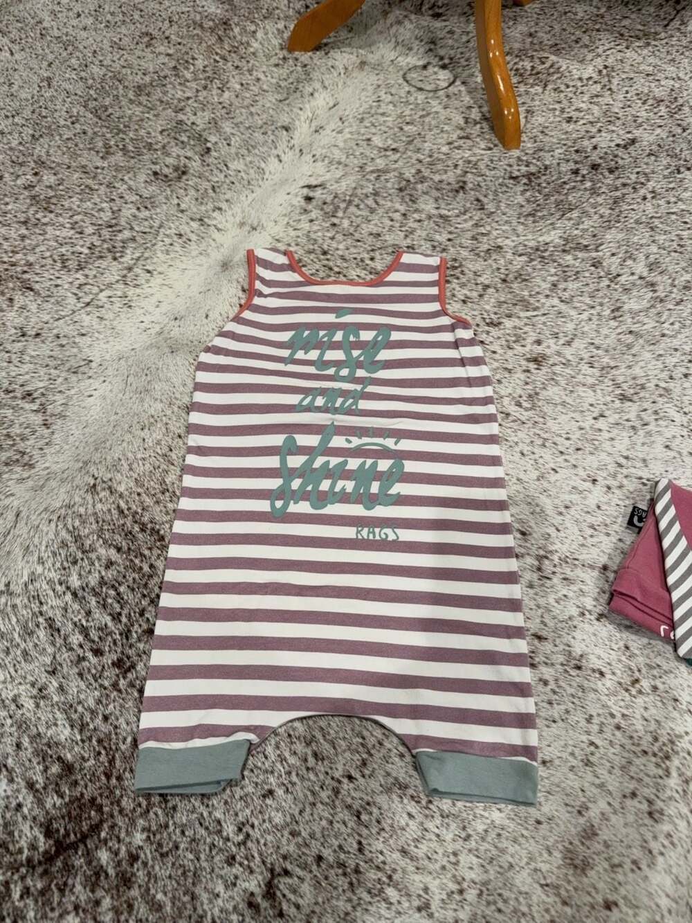 RAGS Rise and Shine Striped Romper Size 2T